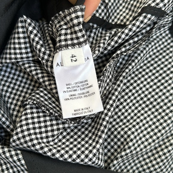 Altuzarra Plaid Black and White Gingham Pants Sz 42 - Picture 6 of 6